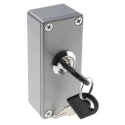 RS PRO Key Switch Surface DP Double Pole Wireless White Metal Housing with 2 Keys 918-4734
