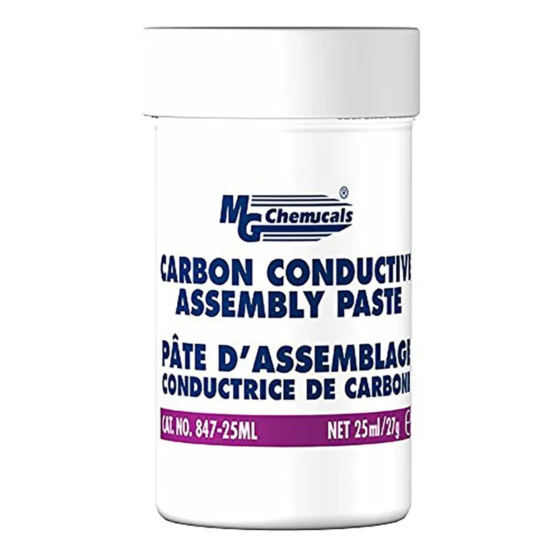 MG Chemicals Conductive Assembly Paste Grease 25 ml, Black, Operating Temp -45°C to 175°C 847-25ML
