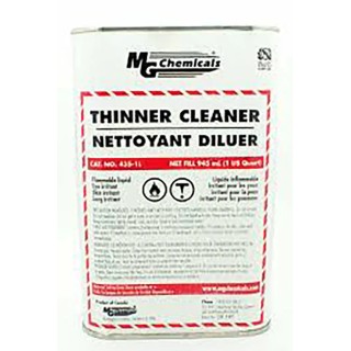 MG Chemicals Clear Acetone Conformal Coating Thinners 1 L Tin 435-1L