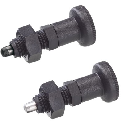 Elesa Technopolymer Index Plunger M12 Thread Size, 54 mm Length, 25 mm Ball Diameter 51572