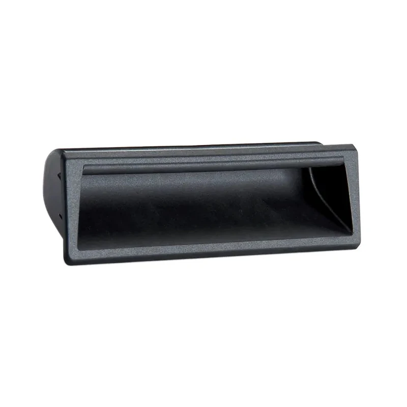 Elesa Matt Black Plastic Snap-in Pull Handle 19 mm Height, 37 mm Width, 137 mm Length 150711-C1