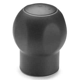 Elesa Black Two-Volume Handle Lever M8 Thread Size, Brass Insert, 50 mm Knob Diameter 245203-C1
