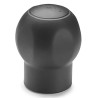 Elesa Black Two-Volume Handle Lever M8 Thread Size, Brass Insert, 50 mm Knob Diameter 245203-C1