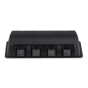 Elesa Matt Black Plastic Arch Shape Snap-in Pull Handle 19mm Height 37mm Width 92mm Length 150701-C1