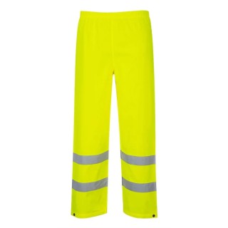 Portwest Unisex Hi Vis Trousers Yellow XL Waist 31in Leg Waterproof Elasticated Waist 918-5850
