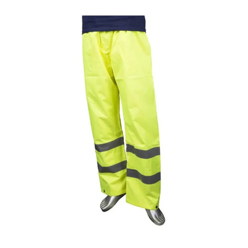 Portwest Unisex Hi Vis Waterproof Polyester Trouser Yellow Waist L Leg 31in 918-5857