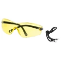 Portwest Safety Glasses Amber Polycarbonate Lens Frameless Anti-Scratch Coating PW34