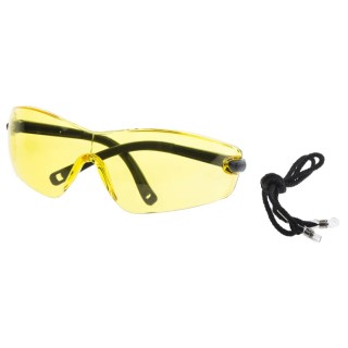 Portwest Safety Glasses Amber Polycarbonate Lens Frameless Anti-Scratch Coating PW34