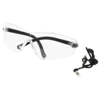 Portwest Frameless Safety Glasses with Anti-Scratch Coating, Clear Polycarbonate Lens PW34