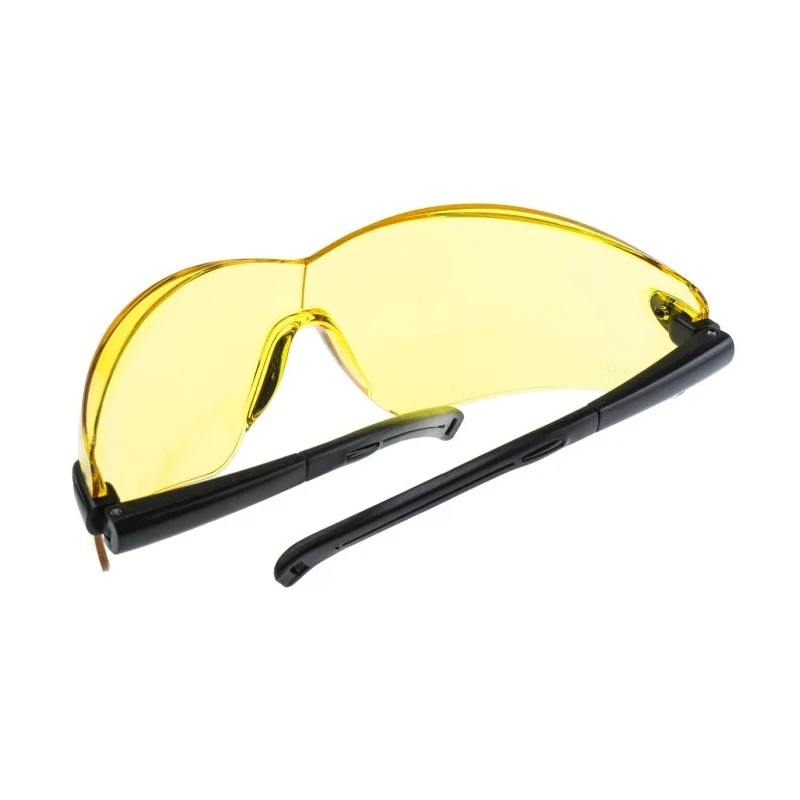 Portwest Safety Glasses Amber Polycarbonate Lens Frameless Anti-Scratch Coating PW34