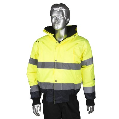 Portwest 300D Industry High Visibility Yellow Men's Hi Vis Bomber Jacket 2XL 918-5995