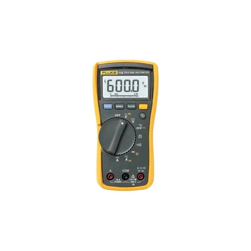 Fluke Digital Multimeter Kit 10 A, 600 V True RMS with Leads and Probes FLK-115/TLK-225-1