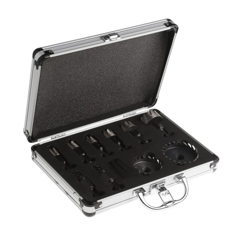 RS PRO 63 mm Diameter HSS Hole Saw Drill Bit Set for Wood, Carbon Steel, Aluminium, 1 mm Shank, 8 Pieces 918-6406