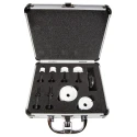 RS PRO Hole Saw Set 6 Pieces, Cobalt, Diameter 16 to 51 mm, Cut Depth 12 mm, Arbor Included 918-6412
