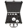 RS PRO Hole Saw Set 6 Pieces, Cobalt, Diameter 16 to 51 mm, Cut Depth 12 mm, Arbor Included 918-6412
