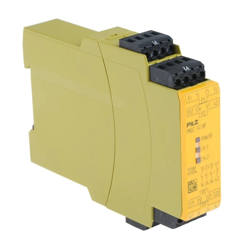 Pilz PNOZ X2.8P 24V ac/dc Safety Relay with 3 Safety Contacts and 1 Auxiliary Contact 777301