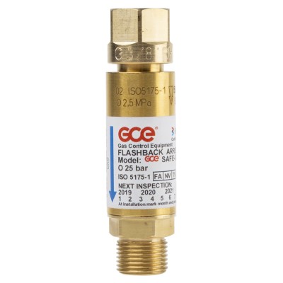 GCE Blow Torch Oxygen Welding Accessory with Inline Fuel Flashback Arrestor Safety Device 0764470RS