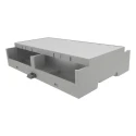 Italtronic DIN Rail Enclosure Modulbox Compact 8M XTS A Version ABS Grey 90mm H x 139mm L x 87mm W 35.0807000.BL