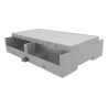Italtronic DIN Rail Enclosure Modulbox Compact 8M XTS A Version ABS Grey 90mm H x 139mm L x 87mm W 35.0807000.BL