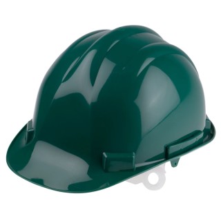 Portwest High-Density Polypropylene Green Safety Helmet Adjustable with 4-Point Suspension 918-5642