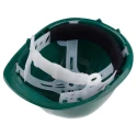 Portwest High-Density Polypropylene Green Safety Helmet Adjustable with 4-Point Suspension 918-5642