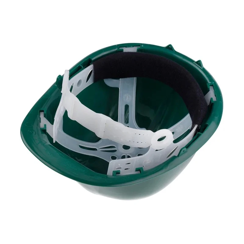 Portwest High-Density Polypropylene Green Safety Helmet Adjustable with 4-Point Suspension 918-5642
