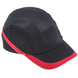 Portwest Black Standard Bump Cap Cotton Head Size 54 cm ABS Inner Shell EN 812 Compliant 918-5670