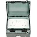 Timeguard Weathersafe Extreme 13A 2 Gang Switched Plug Socket IP66 WXT201N