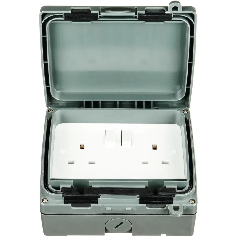 Timeguard Weathersafe Extreme 13A 2 Gang Switched Plug Socket IP66 WXT201N