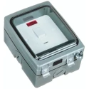 Timeguard 13A 2 Gang Switched Fused Spur 230V AC Polycarbonate IP66 BS1363 TGV103N
