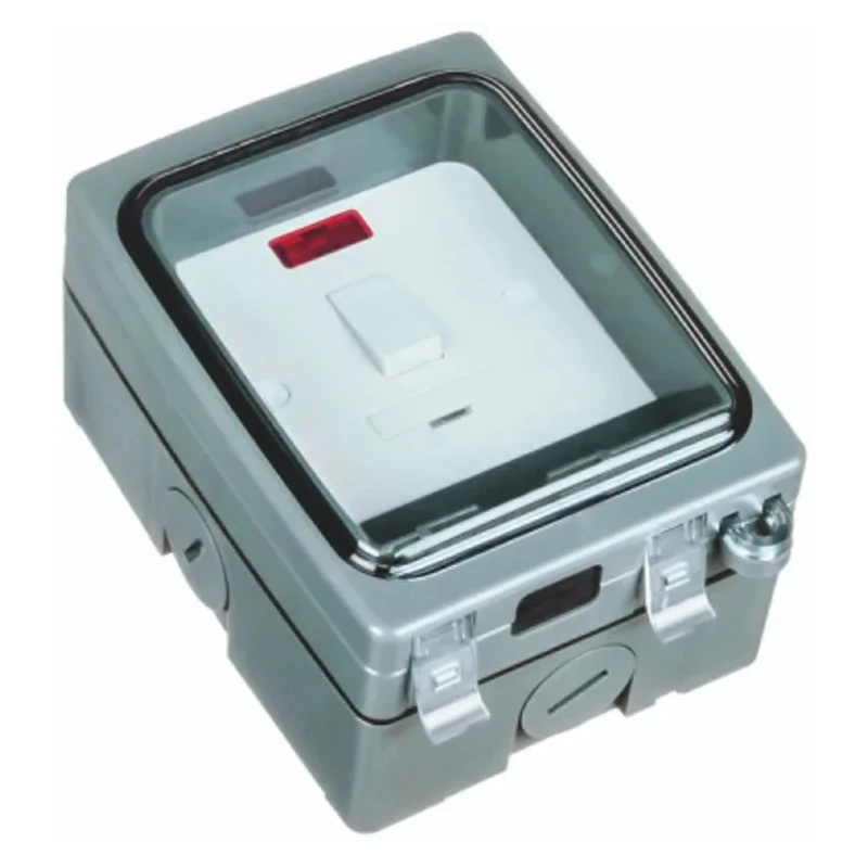 Timeguard 13A 2 Gang Switched Fused Spur 230V AC Polycarbonate IP66 BS1363 TGV103N