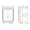 Timeguard 13A 2 Gang Switched Fused Spur 230V AC Polycarbonate IP66 BS1363 TGV103N