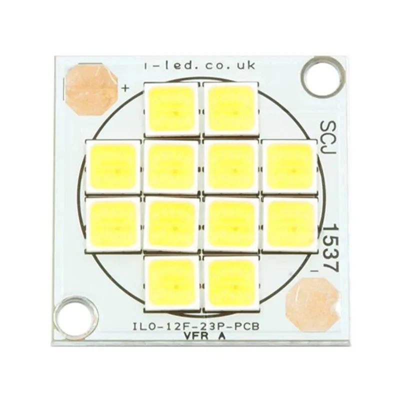 Intelligent LED Solutions DURIS S8 White SCOB LED 4000K 80% CRI 36V Forward Voltage Optical Source 23mm ILO-12FF4-23NW-EP211.