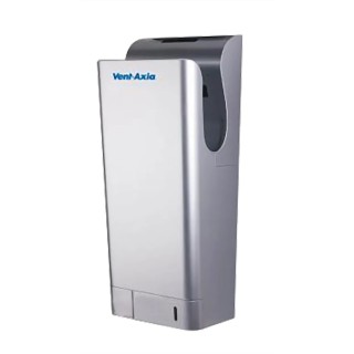 Vent-Axia Automatic Hand Dryer 2.05 kW, Double Sided Twin Jet Technology, Anti-Bacterial Satin Finish Jet Dry Plus