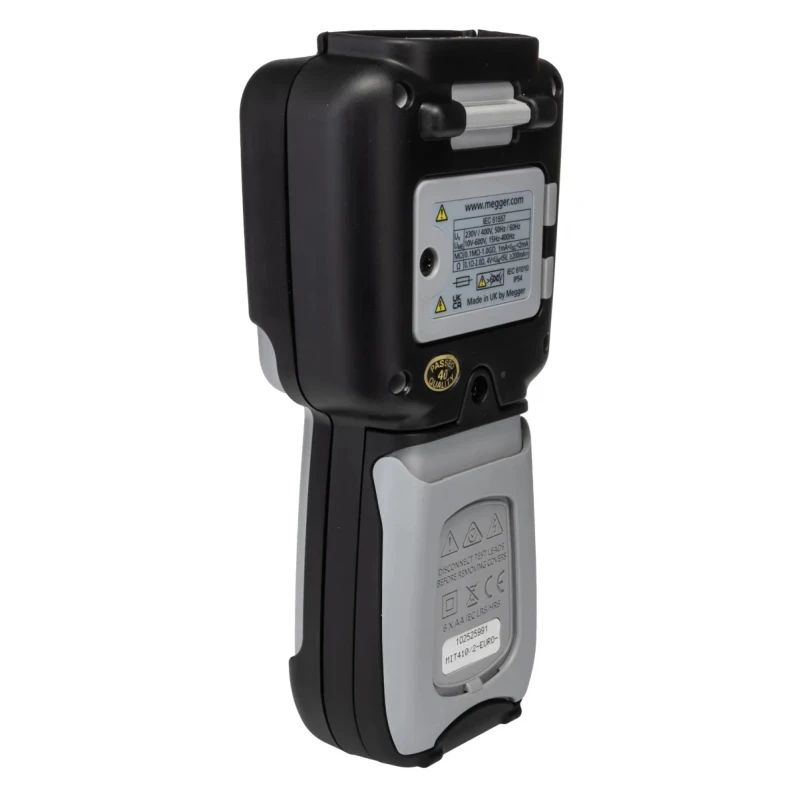 Megger Insulation Tester 10 V Min, 1 kV Max, 200 GΩ Resistance, CAT IV Safety Level MIT410 2