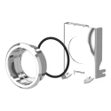 Schneider Electric Mounting Kit Flush Type Compatible with Harmony XB4 and XB4BZ Series ZB4BZ021