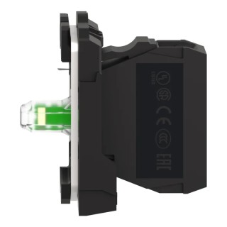 Schneider Electric Push Button Contact & Light Block, White LED, Harmony Series, Screw Clamp Terminal, 32x3x42 mm ZB5AVBG1