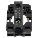 Schneider Electric Push Button Contact & Light Block, White LED, Harmony Series, Screw Clamp Terminal, 32x3x42 mm ZB5AVBG1