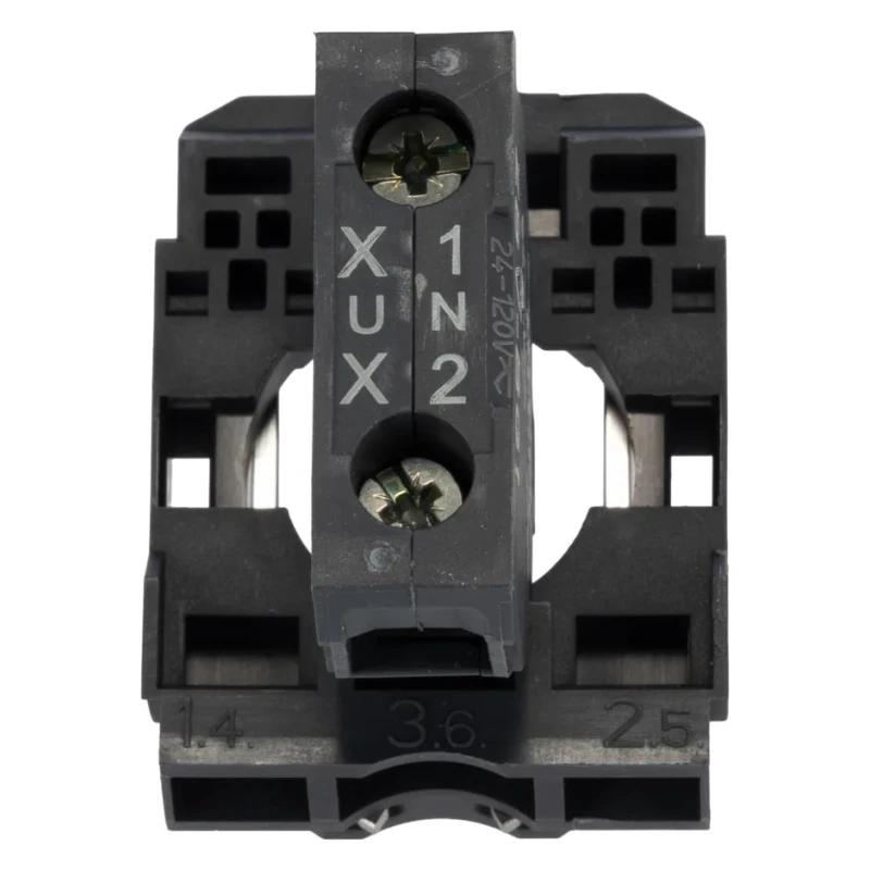 Schneider Electric Push Button Contact & Light Block, White LED, Harmony Series, Screw Clamp Terminal, 32x3x42 mm ZB5AVBG1