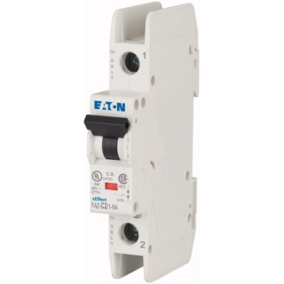 Eaton xEffect Miniature Circuit Breaker 1-Pole 2A Type C 415V AC 48V DC 10kA Breaking Capacity 102080 FAZ-C2/1-NA