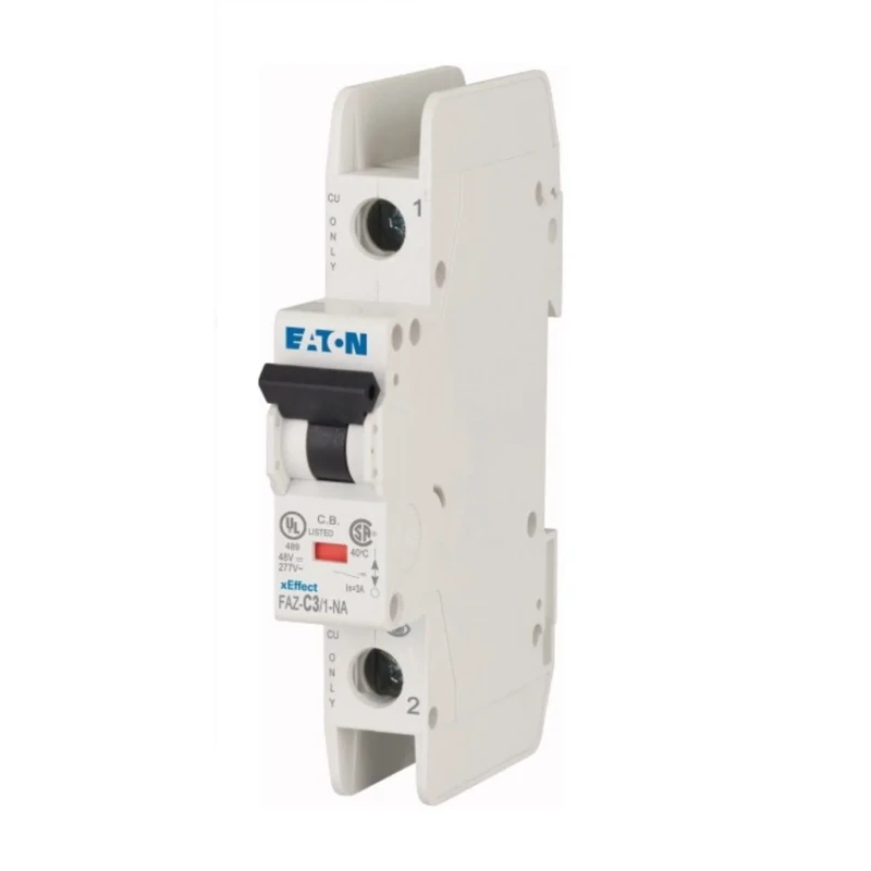 Eaton xEffect Miniature Circuit Breaker, 1-Pole, 3A Current Rating, Type C Tripping Characteristic, 415V 102081 FAZ-C3/1-NA