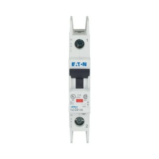 Eaton Miniature Circuit Breaker 1-Pole 4A Type C Thermal Magnetic Tripping 415V AC 48V DC 10kA Breaking 102082 FAZ-C4/1-NA