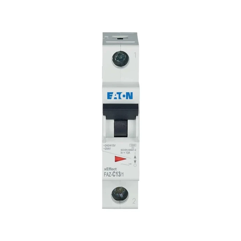 Eaton xEffect Miniature Circuit Breaker, 1-Pole, 13A, Type C, 240V AC, 48V DC, 10kA Breaking Capacity 278559 FAZ-C13/1