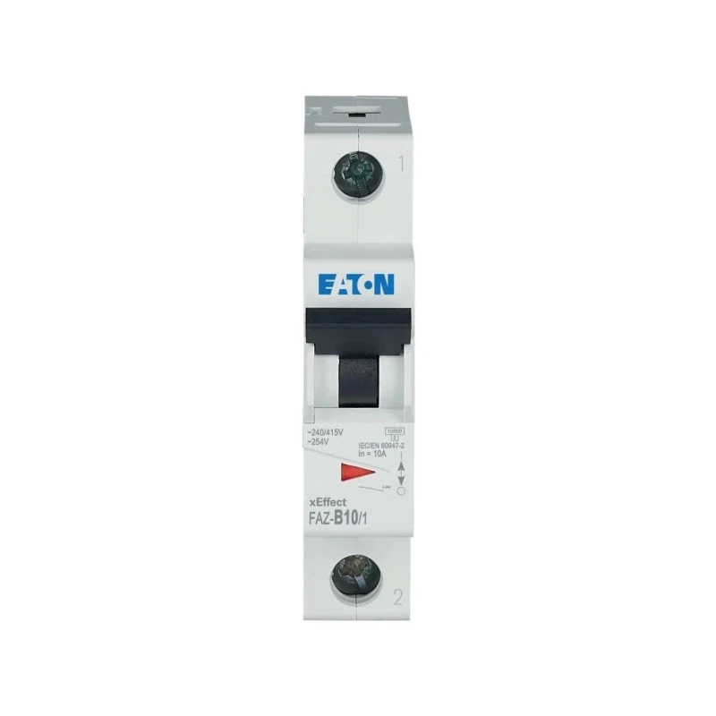 Eaton xEffect Miniature Circuit Breaker, 1-Pole, 10A, Type B Thermal Magnetic, 240V AC, 48V DC, 10 kA 278531 FAZ-B10/1