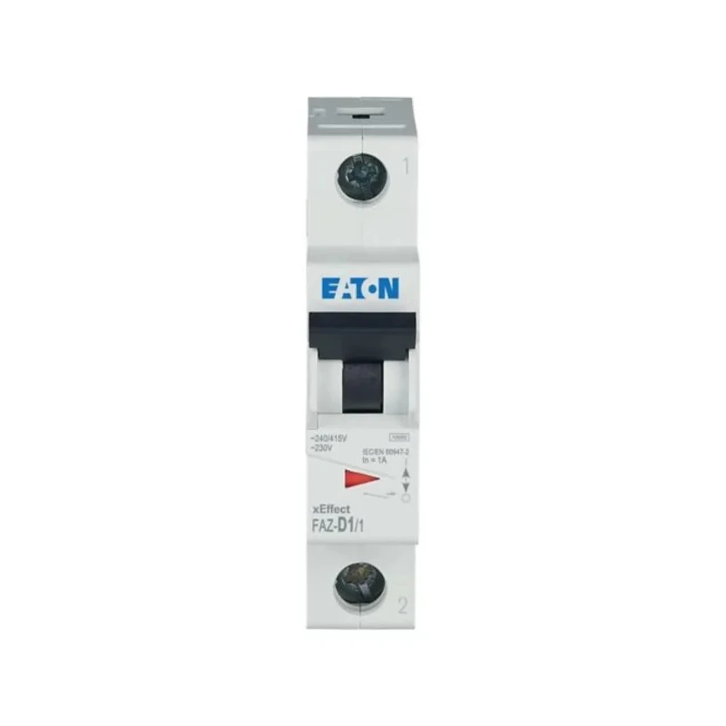 Siemens Miniature Circuit Breaker, 1-Pole, 1A, Type D, 240V AC, 48V DC, 10 kA Breaking Capacity, Toggle 278569 FAZ-D1/1