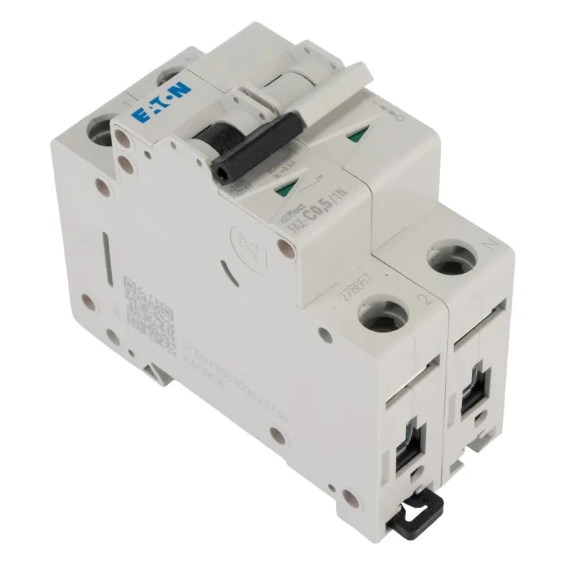 Eaton xEffect Miniature Circuit Breaker 1-Pole 500mA Type C 240V AC 48V DC 10kA Breaking Capacity 278657 FAZ-C0,5/1N