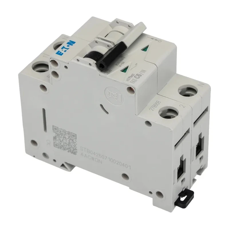 Eaton xEffect Miniature Circuit Breaker 1-Pole 6A Type C 240V AC 48V DC 10 kA Breaking Capacity 278668 FAZ-C6/1N