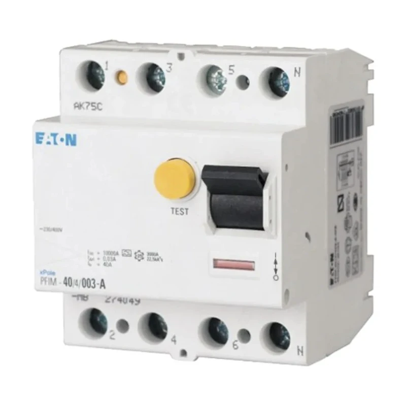 Eaton PFIM Series Residual Current Device 25A 4-Pole 300mA Type AC 10kA Breaking Capacity 230V 400V 235408 PFIM-25/4/03-MW