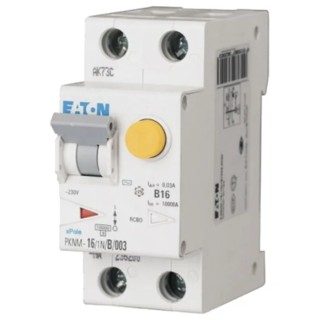 Eaton Residual Current Device 40A, 2-Pole, 30mA Trip Sensitivity, Type C, 10kA Breaking Capacity 236334 PKNM-40/1N/C/003-MW