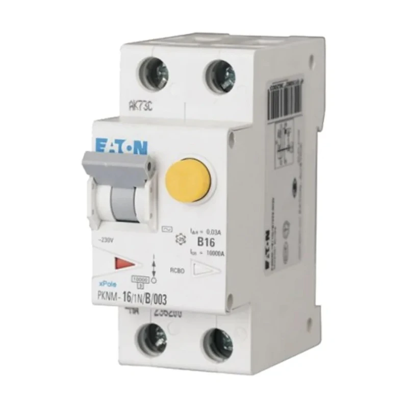 Eaton Residual Current Device 40A, 2-Pole, 30mA Trip Sensitivity, Type C, 10kA Breaking Capacity 236334 PKNM-40/1N/C/003-MW